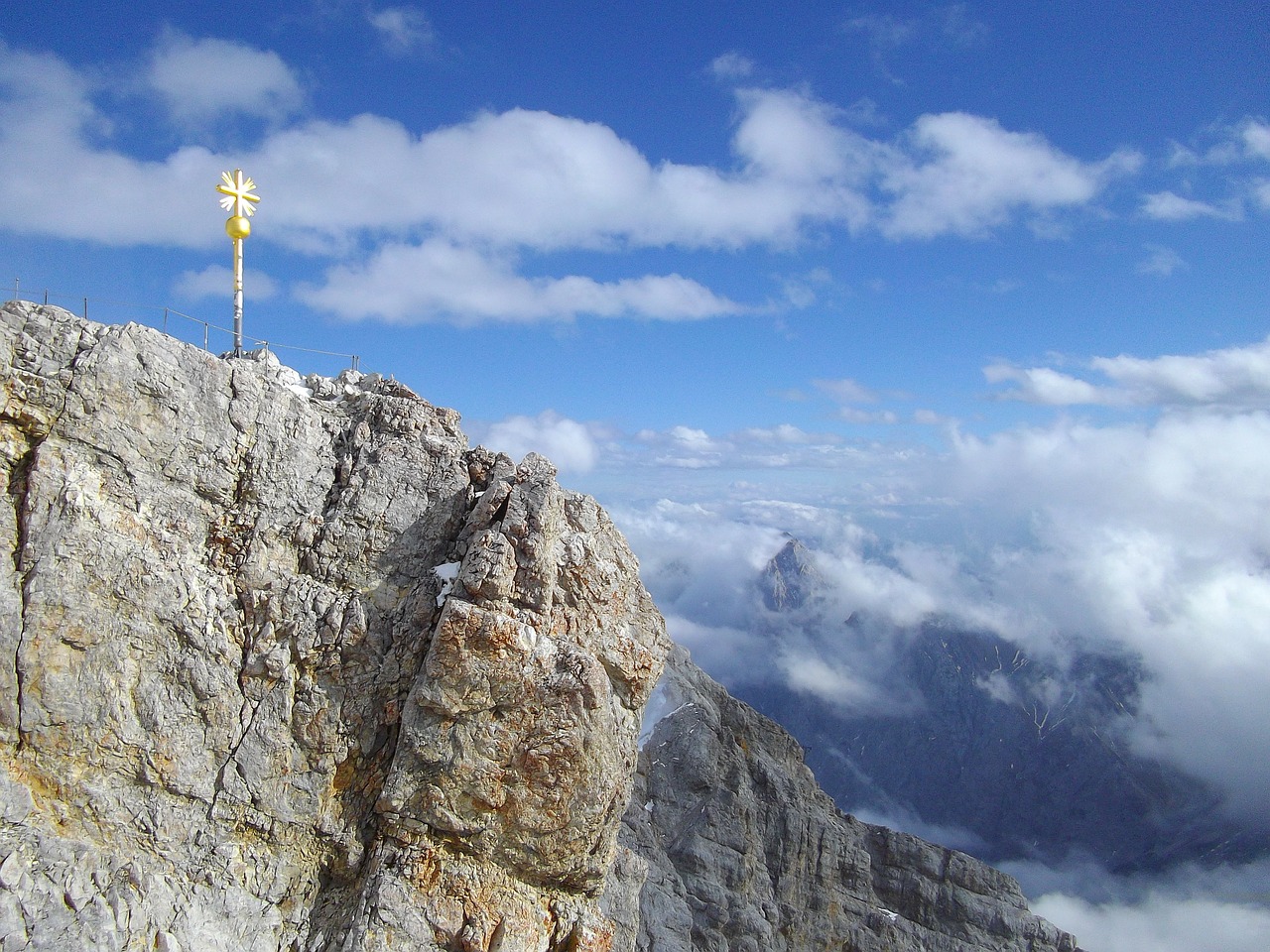 Zugspitze, Kalnai, Alpių, Kalnas, Bavarija, Alpinizmas, Įvedimas, Steinig, Viršūnių Susitikimas, Kirsti