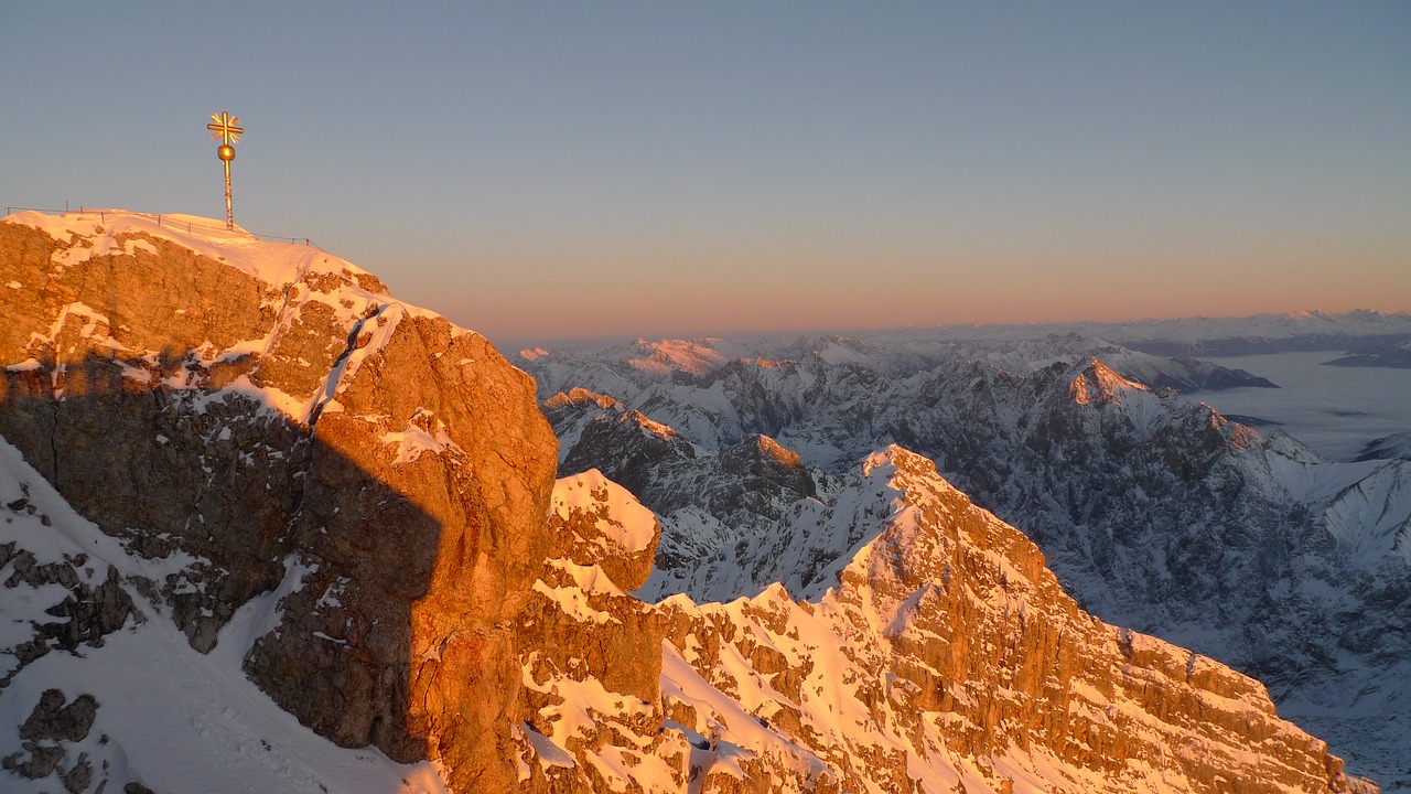 Zugspitze, Kalnas, Aukščiausiojo Lygio Susitikimas, Viršūnių Susitikimas, Sniegas, Gruodžio Mėn ., Nemokamos Nuotraukos,  Nemokama Licenzija
