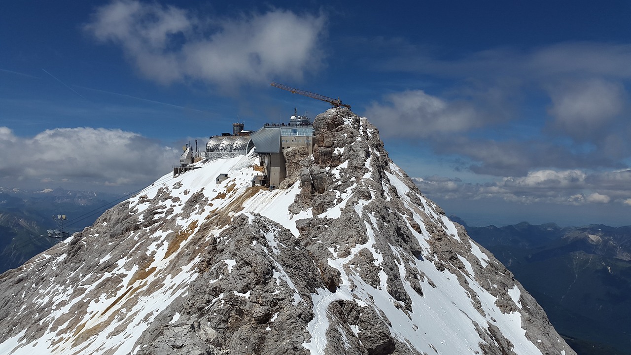 Zugspitze,  Aukščiausiojo Lygio Susitikimas,  Arête,  Kraigas,  Uolienų Kalnelis,  Zugspitze Masyvas,  Kalnai,  Alpių,  Oras Akmuo,  Wetterstein Masyvas