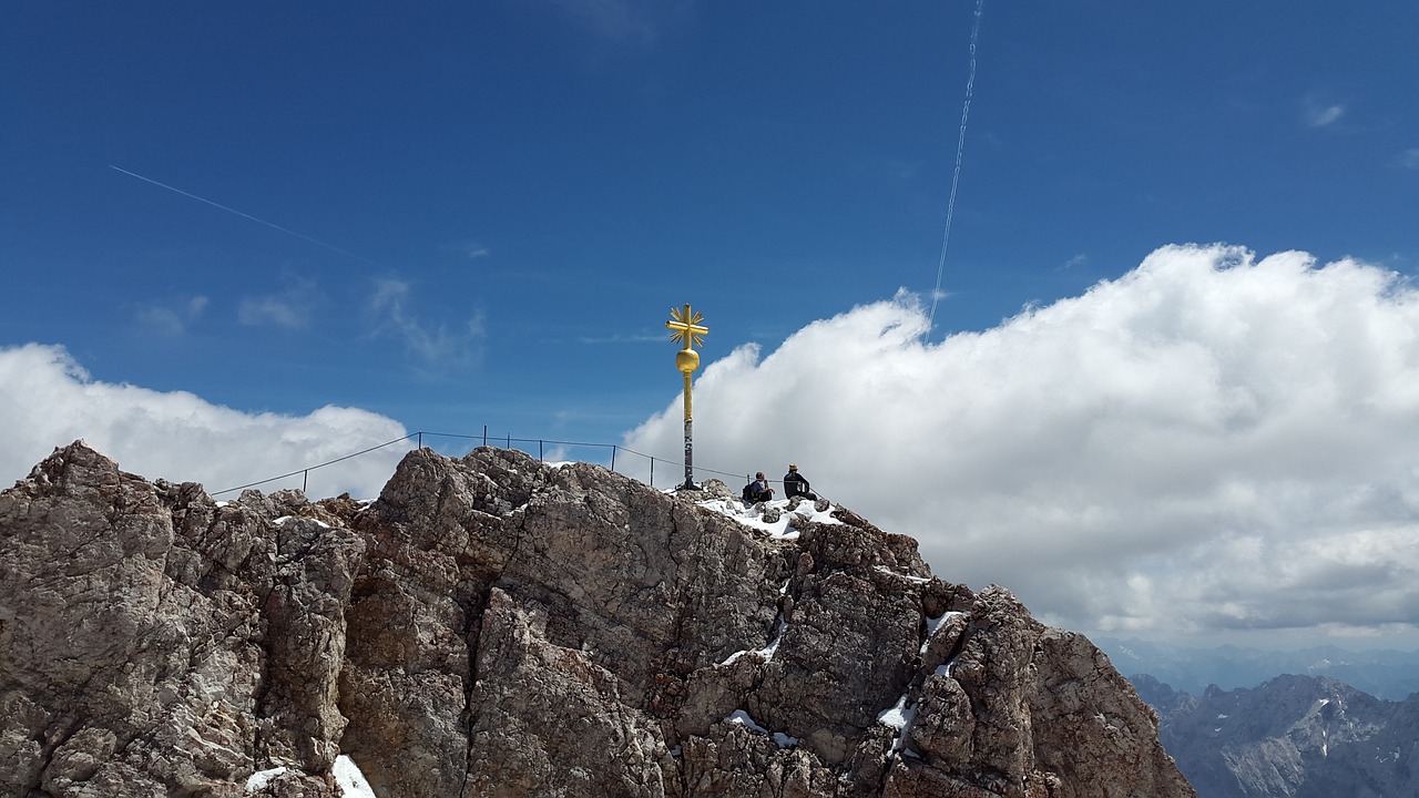Zugspitze,  Viršūnių Susitikimas,  Aukščiausiojo Lygio Susitikimas,  Kirsti,  Zugspitze Masyvas,  Kalnai,  Alpių,  Oras Akmuo,  Wetterstein Masyvas,  Ostallgäu