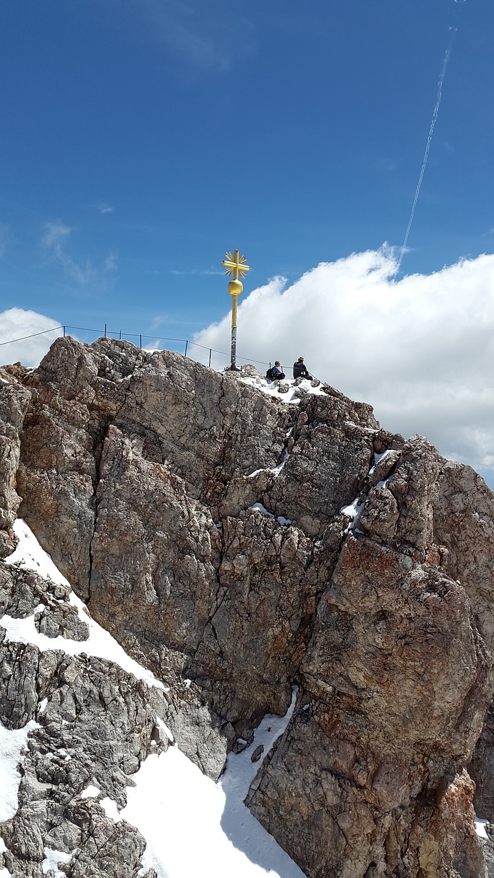 Zugspitze,  Viršūnių Susitikimas,  Aukščiausiojo Lygio Susitikimas,  Kirsti,  Zugspitze Masyvas,  Kalnai,  Alpių,  Oras Akmuo,  Wetterstein Masyvas,  Ostallgäu