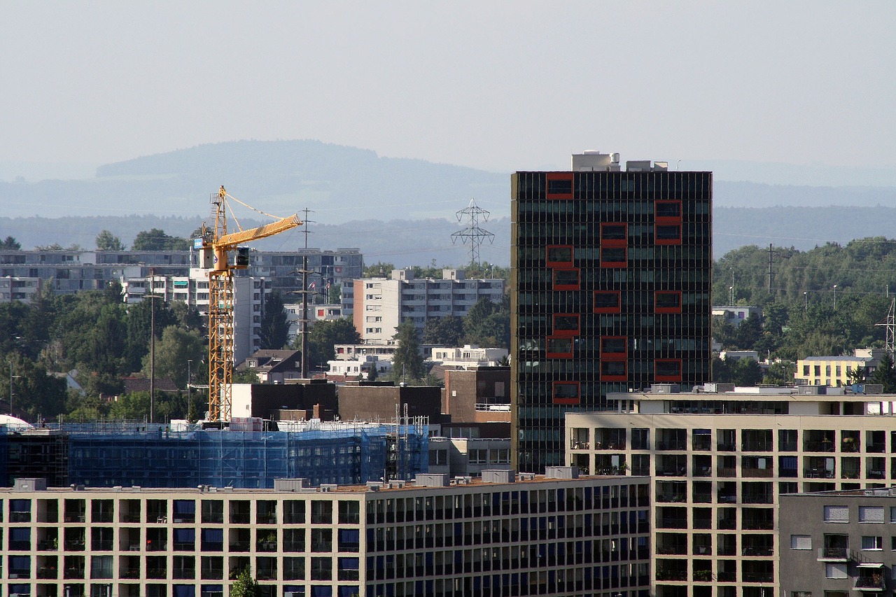 Zurich, Oerlikon, Miesto, Statybvietes, Statyba, Rajonas, Pastatas, Nemokamos Nuotraukos,  Nemokama Licenzija