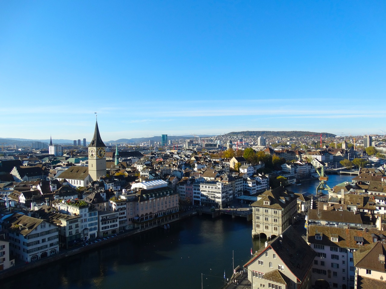 Zurich, Miestas, Oro Vaizdas, Miesto Centras, Nemokamos Nuotraukos,  Nemokama Licenzija
