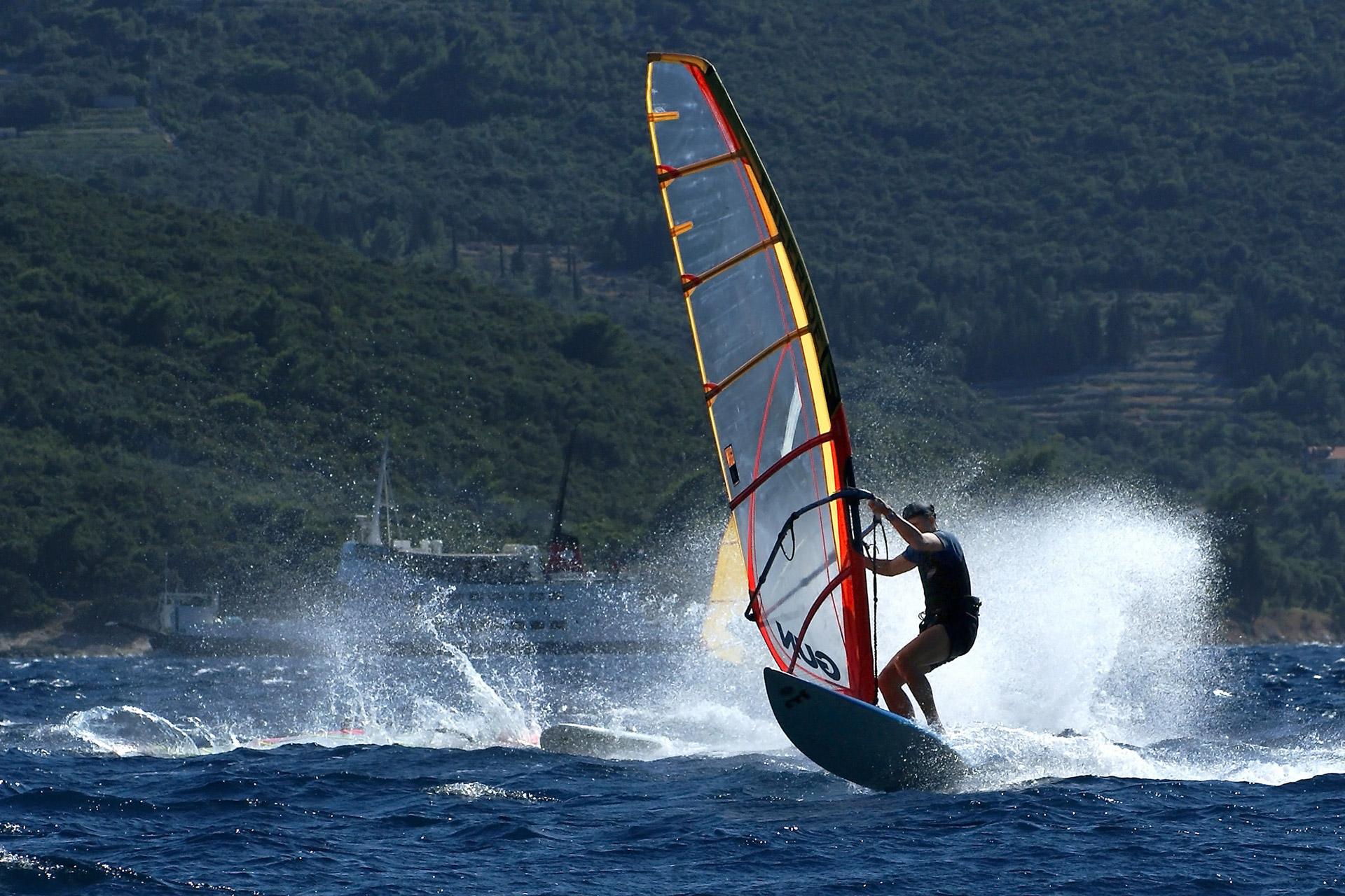 Burlenčių Sportas,  Vanduo & Nbsp,  Sportas,  Vėjas,  Vasara,  Kroatija,  Jūra,  Peljesac,  Du Kaklelyje, Nemokamos Nuotraukos