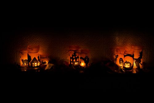 Halloween,  Šviesa,  Žvakės,  Baugus,  Šventė,  Sezonas,  Oranžinė,  Juoda,  Halloween Žiburiai