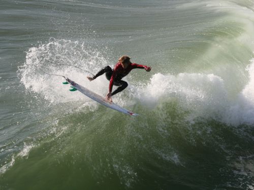 Surfer,  Banglenčių Sportas,  Huntingtonas,  Papludimys,  Kalifornija,  Ramiojo Vandenyno Regionas,  Vandenynas,  Banga,  Banglentininkas Eina Ore