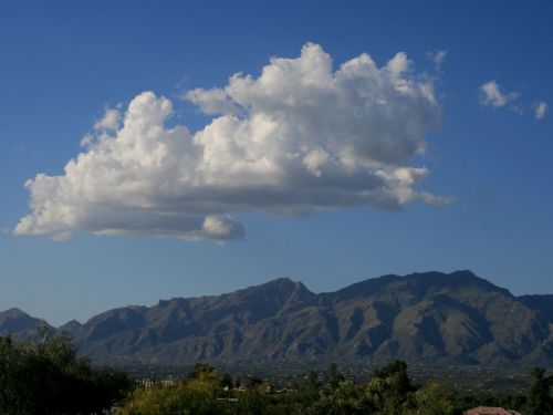 Debesys,  Kalnai,  Gamta,  Tucson,  Arizona,  Debesys Virš Arizonų Kalnų