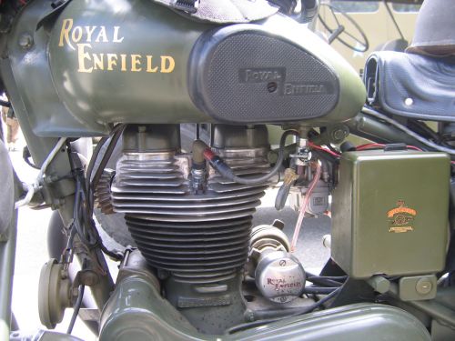 Motociklas,  Karališkasis,  Enfield,  Rafas,  Vintage,  Klasikinis,  Senovinis Karinis Motociklas
