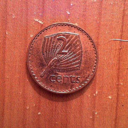 Centai,  2,  Du,  Fidžis,  Nuotrauka,  Iš Arti,  Fotografija,  Bankas,  Moneta,  Pinigai,  2 Centai