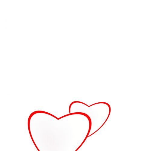 Širdis,  Nurodyta,  Meilė,  Valentines,  Rėmas,  Dovanos & Nbsp,  Kortelė,  Piešimas,  Raudona,  Gradientas,  Paprastas,  Balta,  Fonas,  2 Širdies Kontūrai
