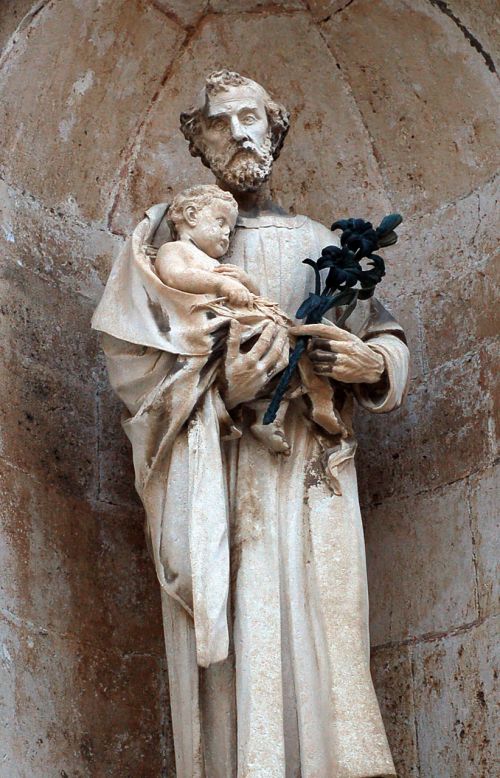 Statula,  Paminklas,  Skulptūra,  Akmuo,  St,  Josefas,  Jėzus,  Kūdikis,  Katedra,  Siena,  Juozapas Ir Mažasis Jėzus