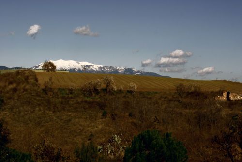 Kalnas,  Sniegas,  Kraštovaizdis,  Montseny