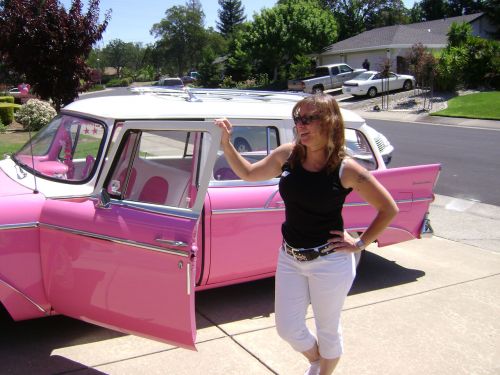 Rožinis,  Automobilis,  Pinky,  Studebaker,  1958,  Pinky A