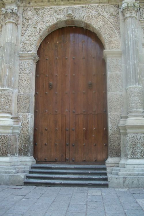 Durys,  Durys,  Katedra,  Oaksaka,  Meksika,  Kava,  Ruda,  Įėjimas,  Prieiga,  Religija,  Durys