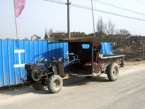 Traktorius,  Transporto Priemonė,  Kinija,  Statyba,  Traktorius