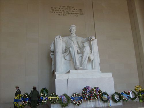 Lincoln,  Paminklas,  Pastatas,  Vainikai,  Memorialas