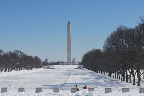 Paminklas,  Žiema,  Vašingtonas,  Sniegas,  Capitol,  Dc Žiemą