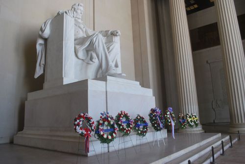 Lincoln,  Statula,  Prezidentas,  Paminklas,  Orientyras,  Vainikas,  Lincoln Gimtadienis