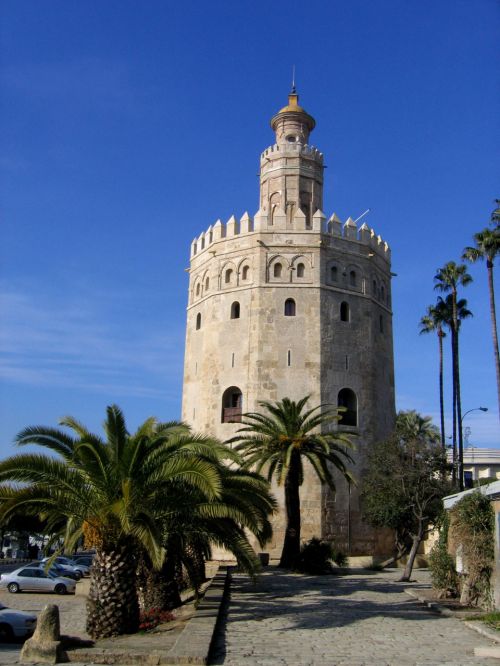 Torre & Nbsp,  Del & Nbsp,  Oro,  Istorija,  Architektūra,  Ispanija,  Sevilla,  Torre Del Oro