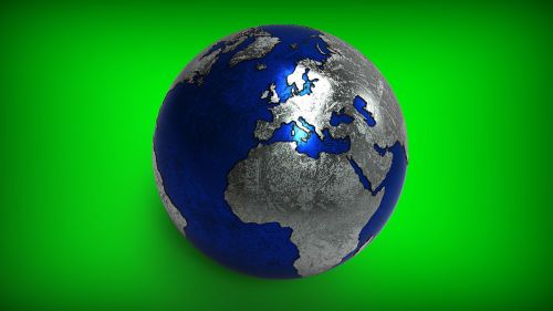 3D Modelis, Pasaulis, Žemė, Geografija, Švietimas, Gaublys, Planeta, Šiaurės Amerika, Pietų Amerika, Europa, Afrika, Australia, Asija, Alfa, Grenlandija, Žemėlapis, Jūra, Nėra Fono