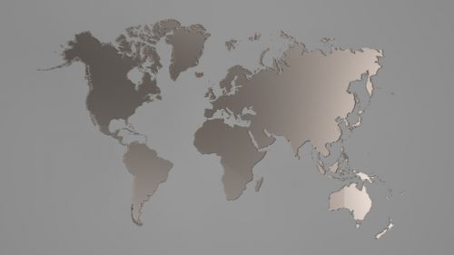 3D Modelis, Pasaulis, Žemė, Geografija, Švietimas, Gaublys, Planeta, Šiaurės Amerika, Pietų Amerika, Europa, Afrika, Australia, Asija, Alfa, Grenlandija, Žemėlapis, Jūra, Nėra Fono