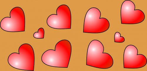 Penki,  Raudona,  Širdis,  Meilė,  Valentines,  Draugystė,  Šiluma,  Veidrodis,  Renesansas,  Aukso & Nbsp,  Fonas,  5 Raudonos Širdies Veidrodėlis