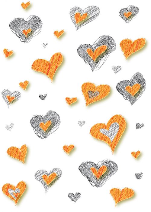 Širdis,  Širdis,  Oranžinė,  Raudona,  Pilka,  Sidabras,  Valentino Diena & Nbsp,  Balta & Nbsp,  Fonas,  Meilė,  Laimė,  Širdis