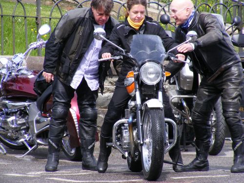 Motociklas,  Odos,  Saulės Šviesa,  Škotija,  Mergina Motociklu