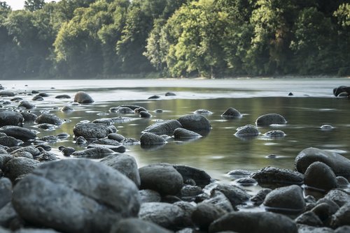 Aare,  Nierdrig Vandens,  Šveicarija,  Ilgas Išlaikymas,  Pobūdį,  Nuotaika,  Mysthisch,  Atmosfera,  Kraštovaizdis,  Akmenys,  Rokas,  Akmuo,  Vandenys