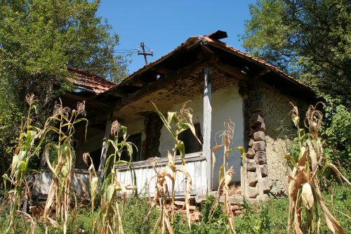 Paliktas, Pastatai, Pažeista, Namas, Senas, Romanija, Oras, Architektūra