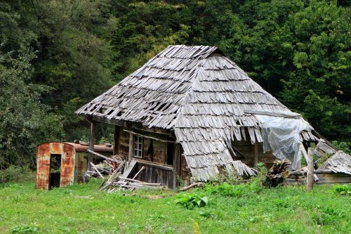 Paliktas, Cerna Valey, Namas, Kalnas, Senas, Medinis, Architektūra, Kelionė