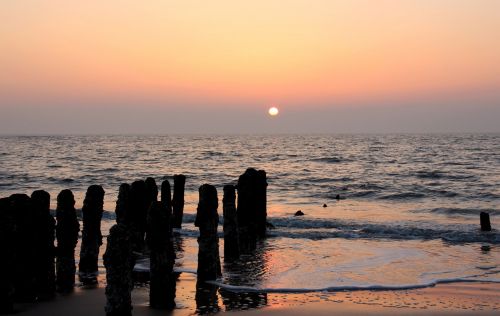 Abendstimmung, Sylt, Saulėlydis, Vakaras, Jūra