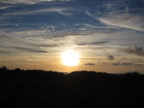 Abendstimmung, Saulėlydis, Debesys, Ežeras, Vanduo, Jūra, Panorama