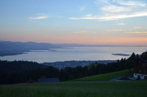 Abendstimmung, Ežero Konstanta, Saulėlydis, Poilsis, Vanduo, Ežeras, Dangus, Romantika, Mėlynas, Laisvė, Regėjimas, Vaizdas