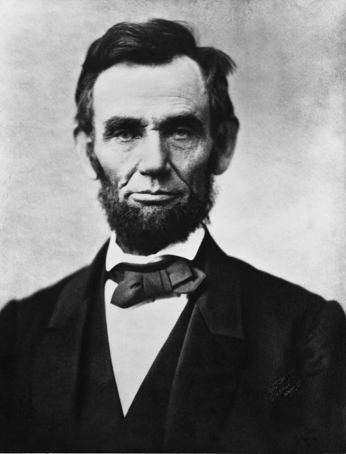 Abraham Lincoln, Prezidentas, Portretas, Jungtinės Valstijos, Amerikietis, Usa, Juoda Ir Balta, 1863, Bart, Skristi, Vyras