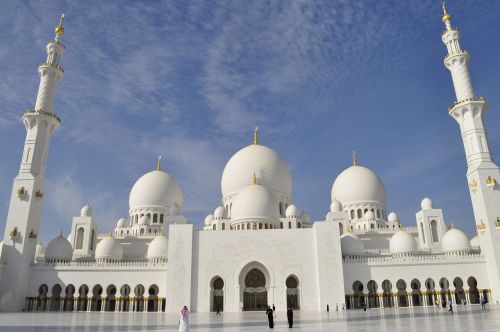 Abu Dabis, Didžioji Mečetė, Saulė, Architektūra, Islamas, Musulmonas, Zayed