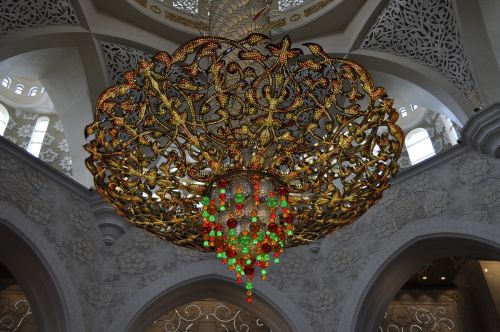 Abu Dabis, Didžioji Mečetė, Architektūra, Islamas, Musulmonas, Zayed, Lubos, Liustra