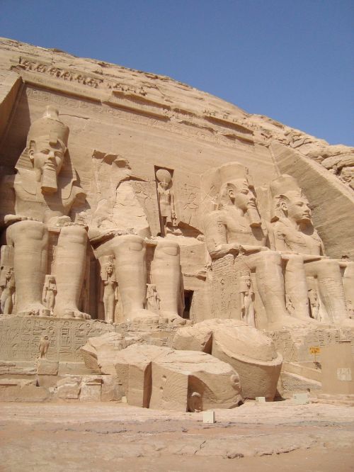 Abu Simbel, Egiptas, Šventykla, Senovės Istorija, Statula