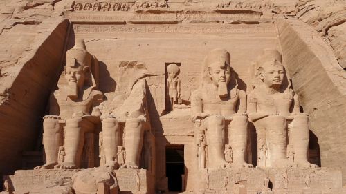 Abu Simbel, Roko Šventykla, Masyvi, Hathor, Unesco, Nubian, Paminklai, Statula, Faraonas, Senovės, Egyptian, Egiptas, Kelionė, Architektūra, Turistinis, Dinastija, Istorinis, Nefertari, Orientyras