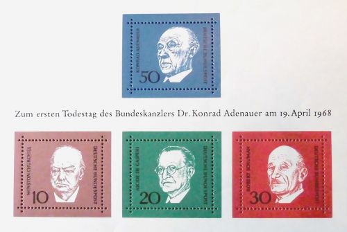 Adenaueris, Antspaudas, Mirties Data, 1968, Blokas, Federalinė Respublika, Vokietija, Bonas, Politikė, Pirmasis Kancleris