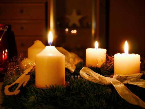 Adventas, Kalėdos, X Mas, Kalėdų Laikas, Kalėdų Puošimas, Kontempliatyvas, Žvakės, Atvykimo Vainikas