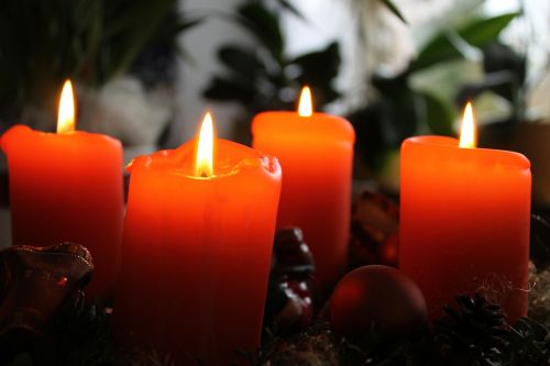 Adventas, Žvakės, Kalėdos, Žvakė, Šviesa
