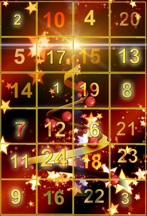Advento Kalendorius, Durys, Auksinis, Adventas, Sumokėti, Kalėdos