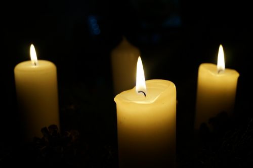 Atvykimo Vainikas, Trečioji Žvakė, Žvakės, Kalėdos, Adventas, Kalėdų Laikas, Žvakių Šviesa