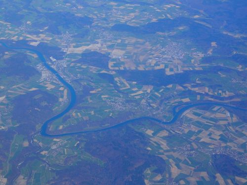 Oro Vaizdas, Luftbildaufnahme, Upė, Upės Kelias