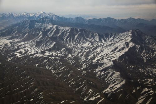 Afganistanas, Kalnai, Sraigtasparnis, Aukštumas, Gražus, Didingas, Tvirtas, Sniegas, Ridgeline