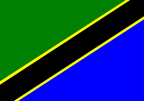 Afrika, Vėliava, Tanzanija, Zanzibaras, Nemokama Vektorinė Grafika