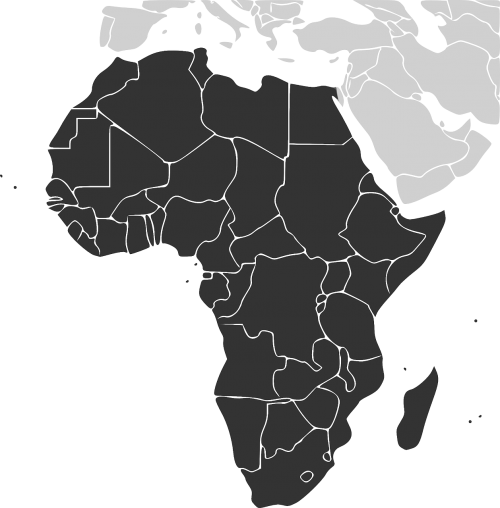 Afrika, Žemynas, Šalyse, Žemėlapis, Madagaskaras, Nemokama Vektorinė Grafika