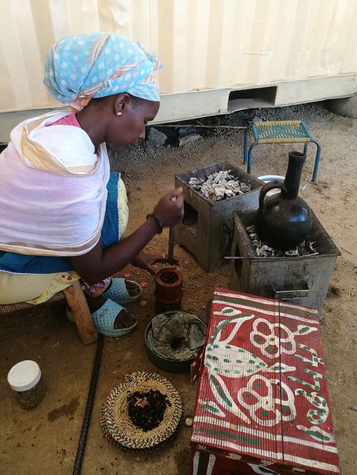 Afrika, Eritrea, Moteris, Tradicijos, Kava, Tradicinis Apeigas