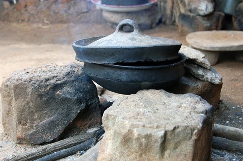 Afrikoje,  Židinys,  Akmens Virtuvės Reikmenys,  Tanzania